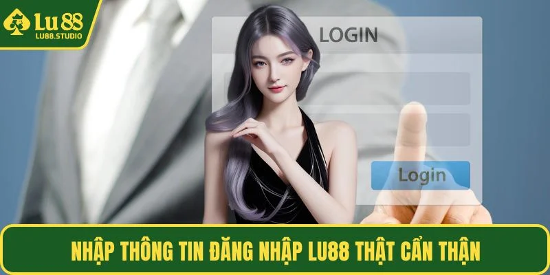Nhập thông tin đăng nhập LU88 thật cẩn thận